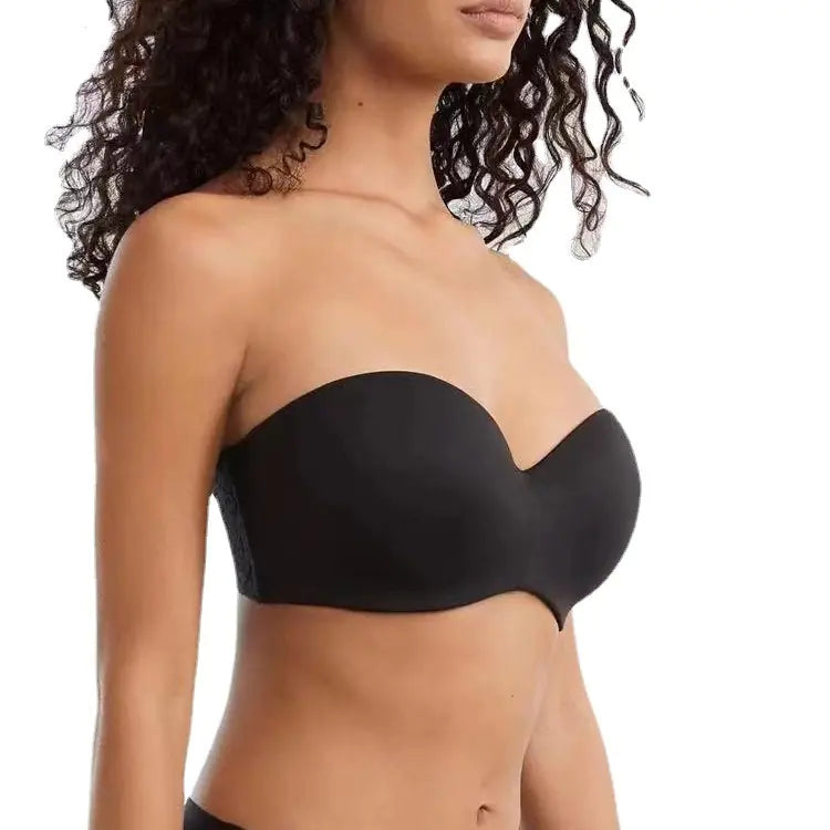 2023 Invisible Strapless Half Cup Push-Up Bra