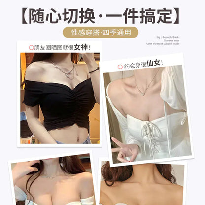 Strapless Push-Up Bra for Small Busts, Anti-Slip